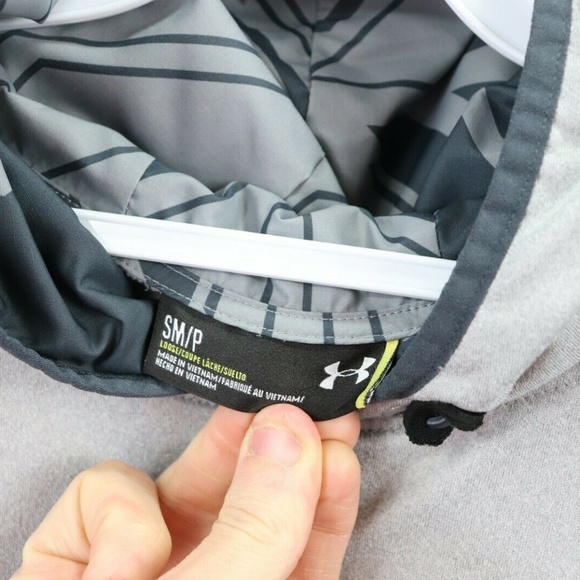 Under Armour Notre Dame Hoodie Sweatshirt Gray S - Picture 8 of 8